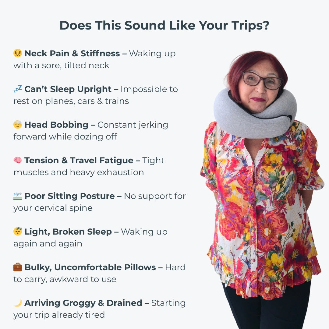 Snooze Moments® Travel Pillow + Free Mask