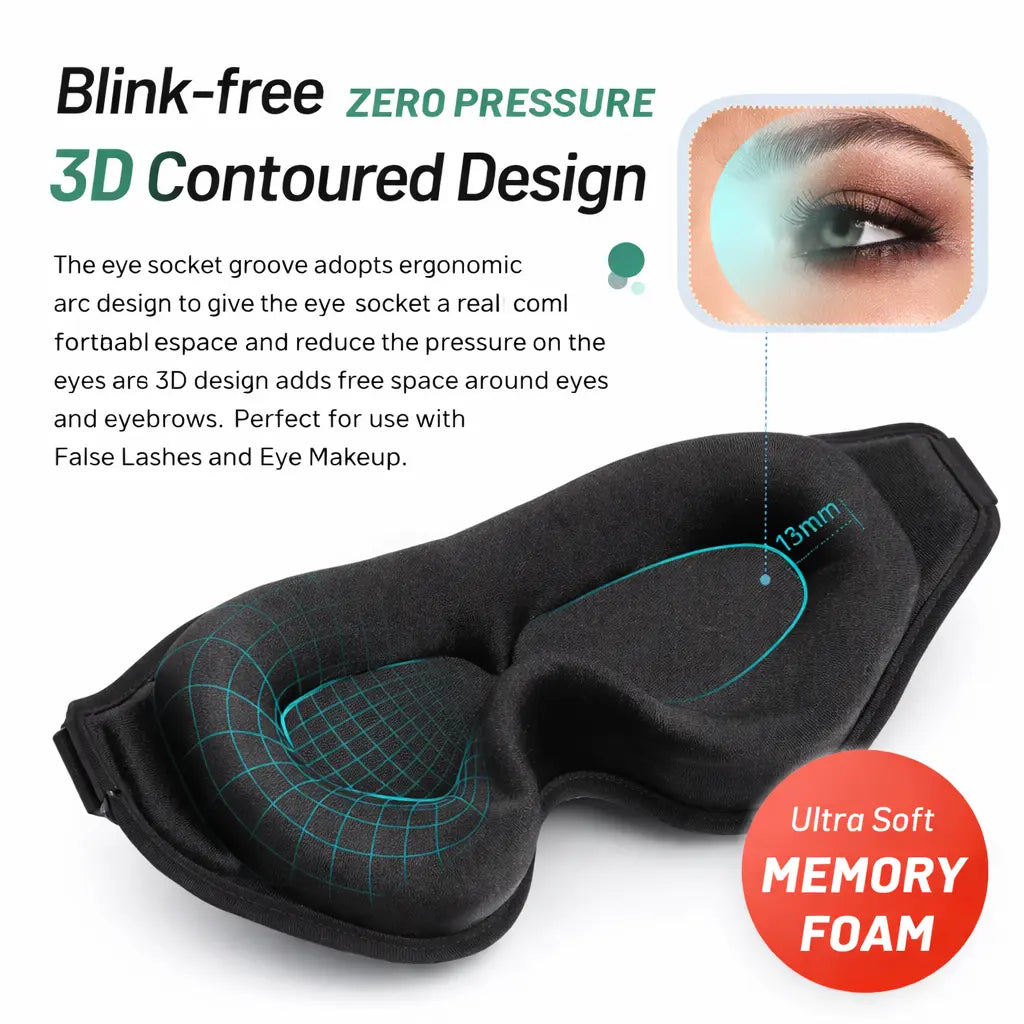 3D SLEEP MASK WITH BLUETOOTH AUDIO
