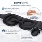 3D CONTOURED BLACKOUT SLEEP MASK
