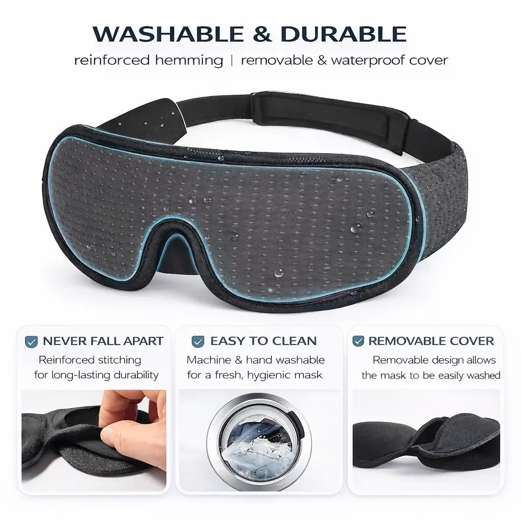 MASQUE DE SOMMEIL OCCULTANT À PROFIL 3D