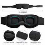 3D CONTOURED BLACKOUT SLEEP MASK