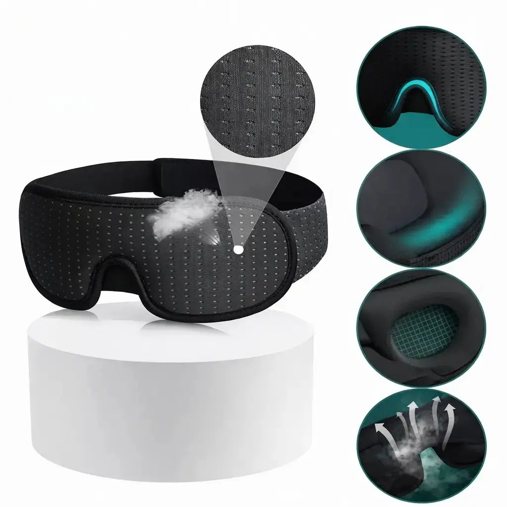 MASQUE DE SOMMEIL OCCULTANT À PROFIL 3D