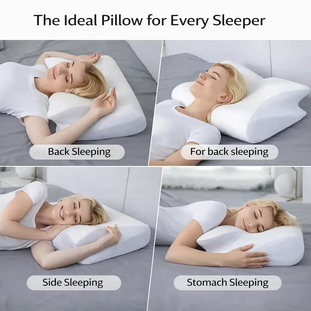 BUTTERFLY CERVICAL MEMORY FOAM PILLOW