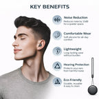 COMFORT-FIT SILICONE EARPLUGS FOR SLEEP