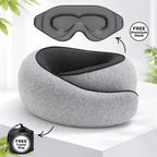 Snooze Moments® Travel Pillow + Free Mask