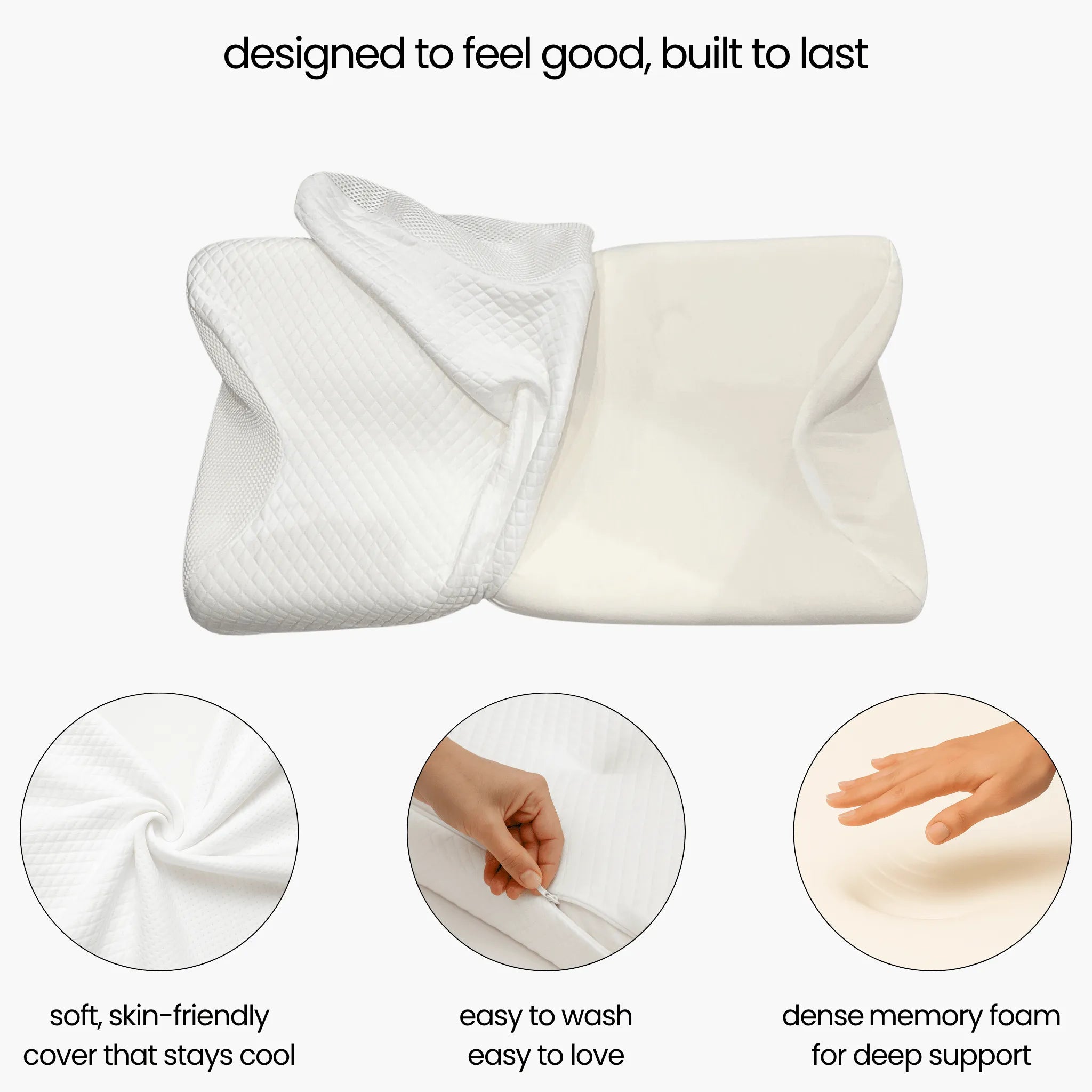 BUTTERFLY CERVICAL MEMORY FOAM PILLOW